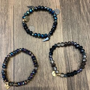 Set of 3 Ermish stretchy bracelets